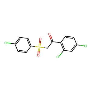 2-[(4-Chlorophenyl)sulfonyl]-1-(2,4-dichlorophenyl)-1-ethanone structure