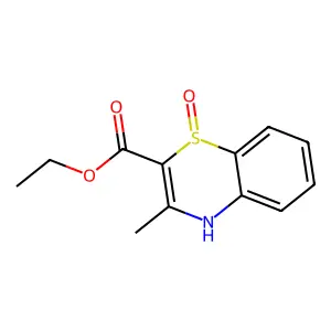 Ethyl 3-methyl-1-oxo-1,4-dihydro-1lambda~4~,4-benzothiazine-2-carboxylate structure
