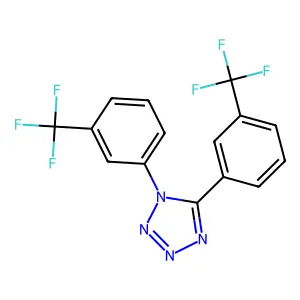1,5-bis[3-(trifluoromethyl)phenyl]-1H-1,2,3,4-tetraazole structure