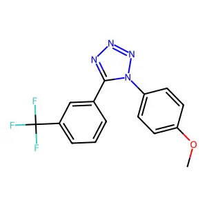 1-(4-methoxyphenyl)-5-[3-(trifluoromethyl)phenyl]-1H-1,2,3,4-tetraazole structure