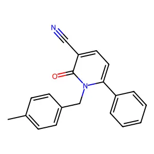 1-(4-Methylbenzyl)-2-oxo-6-phenyl-1,2-dihydro-3-pyridinecarbonitrile structure