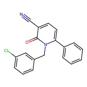 1-(3-Chlorobenzyl)-2-oxo-6-phenyl-1,2-dihydro-3-pyridinecarbonitrile structure