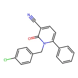 1-(4-Chlorobenzyl)-2-oxo-6-phenyl-1,2-dihydro-3-pyridinecarbonitrile structure