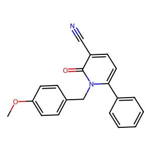 1-(4-Methoxybenzyl)-2-oxo-6-phenyl-1,2-dihydro-3-pyridinecarbonitrile structure