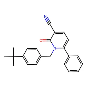 1-[4-(Tert-butyl)benzyl]-2-oxo-6-phenyl-1,2-dihydro-3-pyridinecarbonitrile structure