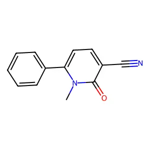 1-Methyl-2-oxo-6-phenyl-1,2-dihydro-3-pyridinecarbonitrile structure