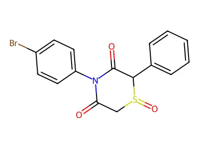4-(4-Bromophenyl)-2-phenyl-1lambda~4~,4-thiazinane-1,3,5-trione structure