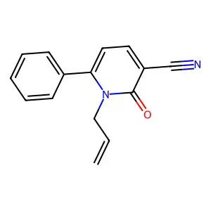1-Allyl-2-oxo-6-phenyl-1,2-dihydro-3-pyridinecarbonitrile structure