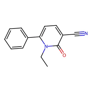 1-Ethyl-2-oxo-6-phenyl-1,2-dihydropyridine-3-carbonitrile structure