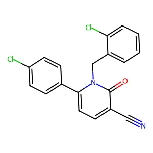 1-(2-Chlorobenzyl)-6-(4-chlorophenyl)-2-oxo-1,2-dihydro-3-pyridinecarbonitrile structure