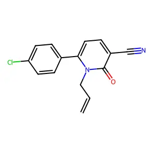1-Allyl-6-(4-chlorophenyl)-2-oxo-1,2-dihydro-3-pyridinecarbonitrile structure