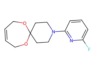 3-(6-Fluoropyridin-2-yl)-7,12-dioxa-3-azaspiro[5.6]dodec-9-ene structure