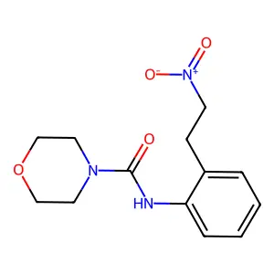 N-[2-(2-nitroethyl)phenyl]morpholine-4-carboxamide structure