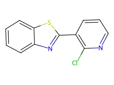 2-(2-Chloro-3-pyridinyl)-1,3-benzothiazole structure
