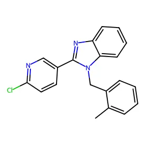 2-(6-chloro-3-pyridinyl)-1-(2-methylbenzyl)-1H-1,3-benzimidazole structure