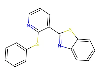 2-[2-(Phenylsulfanyl)-3-pyridinyl]-1,3-benzothiazole structure