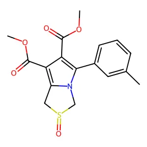 Dimethyl 5-(3-methylphenyl)-2-oxo-2,3-dihydro-1H-2lambda4-pyrrolo[1,2-c][1,3]thiazole-6,7-dicarboxylate structure