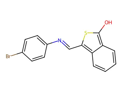 3-[(4-bromoanilino)methylene]-2-benzothiophen-1(3H)-one structure