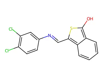 3-[(3,4-dichloroanilino)methylene]-2-benzothiophen-1(3H)-one structure