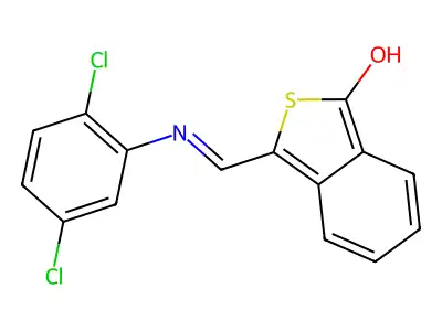 3-[(2,5-dichloroanilino)methylene]-2-benzothiophen-1(3H)-one structure