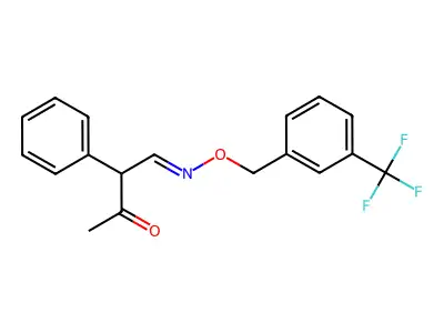 3-Phenyl-4-[[3-(trifluoromethyl)phenyl]methoxyimino]butan-2-one structure