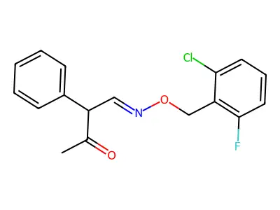 4-[(2-Chloro-6-fluorophenyl)methoxyimino]-3-phenylbutan-2-one structure