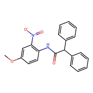 N-(4-Methoxy-2-nitrophenyl)-2,2-diphenylacetamide structure