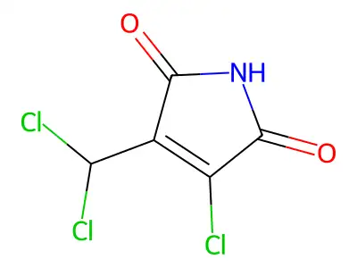1H-Pyrrole-2,5-dione, 3-chloro-4-(dichloromethyl)- structure