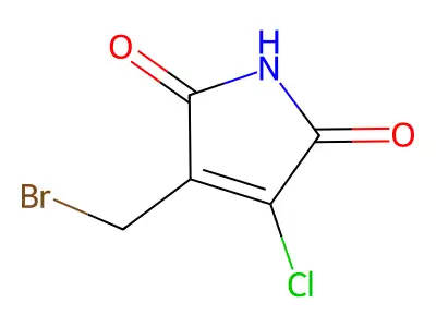 1H-Pyrrole-2,5-dione, 3-(bromomethyl)-4-chloro- structure