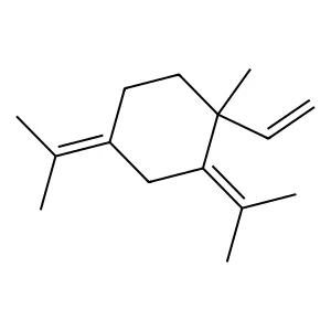 1-Ethenyl-1-methyl-2,4-bis(1-methylethylidene)cyclohexane structure