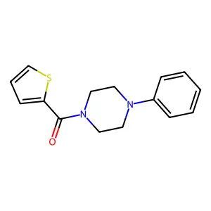 Piperazine, 1-phenyl-4-(2-thenoyl)- structure