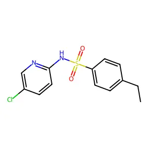 N-(5-chloropyridin-2-yl)-4-ethylbenzenesulfonamide structure