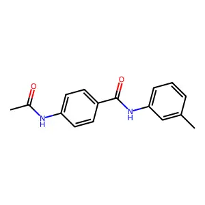 4-acetamido-N-(3-methylphenyl)benzamide structure