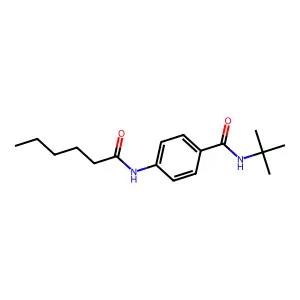 N-(tert-Butyl)-4-(hexanoylamino)benzamide structure
