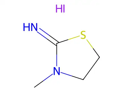 3-methyl-1,3-thiazolidin-2-imine Hydroiodide structure