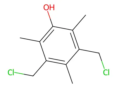 3,5-Bis(chloromethyl)-2,4,6-trimethylphenol structure