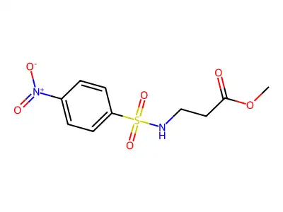 Methyl 3-[(4-nitrophenyl)sulfonylamino]propanoate structure