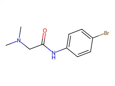 N-(4-bromophenyl)-2-(dimethylamino)acetamide structure