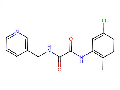 N-(5-chloro-2-methylphenyl)-N'-(pyridin-3-ylmethyl)ethanediamide structure