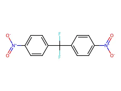 1-[Difluoro(4-nitrophenyl)methyl]-4-nitrobenzene structure