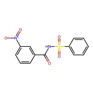 3-nitro-N-(phenylsulfonyl)Benzamide structure