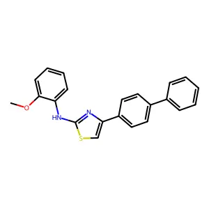 4-{[1,1'-biphenyl]-4-yl}-N-(2-methoxyphenyl)-1,3-thiazol-2-amine structure