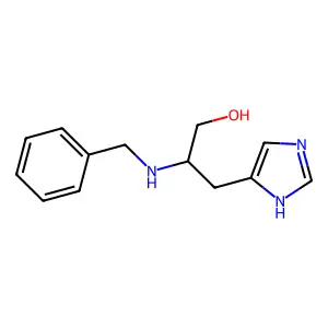 2-(benzylamino)-3-(1H-imidazol-5-yl)propan-1-ol structure