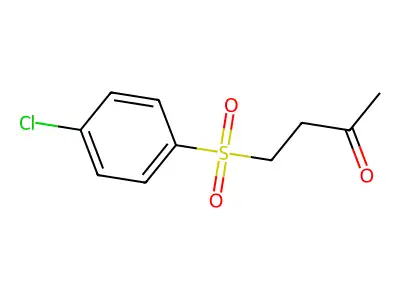 4-(4-Chlorophenyl)sulfonylbutan-2-one structure