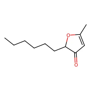 3(2H)-Furanone, 2-hexyl-5-methyl- structure