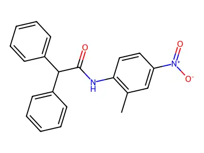 N-{4-nitro-2-methylphenyl}-2,2-diphenylacetamide structure