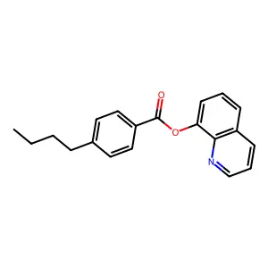 Quinolin-8-yl 4-butylbenzoate structure