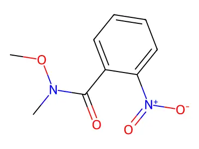 N-methoxy-N-methyl-2-nitrobenzamide structure