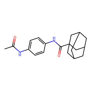 N-(4-乙酰氨基苯基)金刚烷-1-甲酰胺 structure