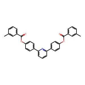 4-(6-{4-[(3-Methylbenzoyl)oxy]phenyl}-2-pyridinyl)phenyl 3-methylbenzoate structure